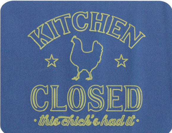 Kitchen closed sign