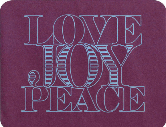 Love joy and peace frameable print