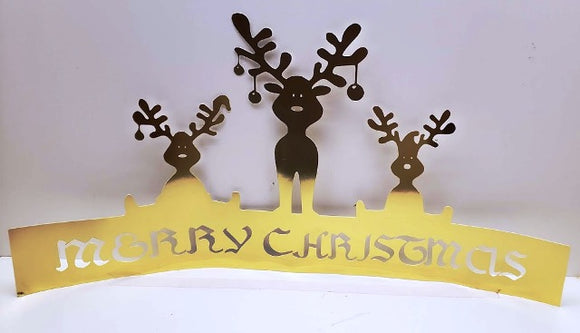 Extra large Merry Christmas deer's sign
