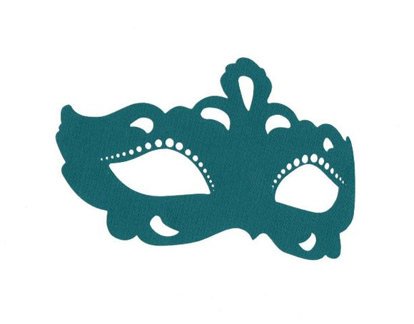 Masquerade mask cupcake toppers set of six