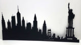 Extra large New York skyline with Statue of Liberty at the end.