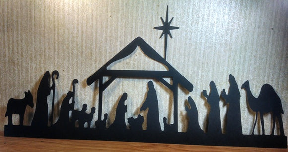 Extra large Nativity scene silhouette