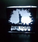 DIY New York grunge look centerpiece / luminary