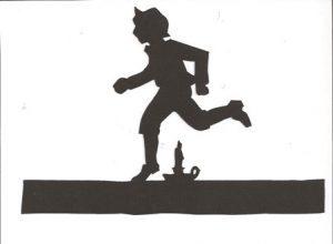 Jack be nimble Mother Goose collection silhouette