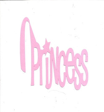 Princess word silhouette