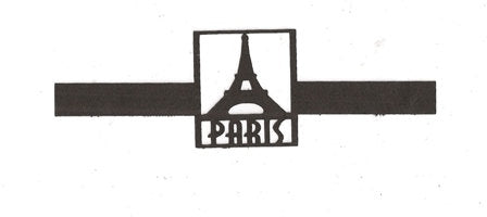 Paris with Eiffel tower napkin rings set of ten