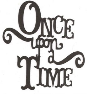 Once upon a time word silhouette