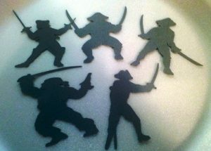 Pirate cupcake toppers set of 15