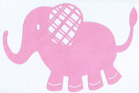 Adorable elephant silhouette