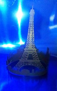 DIY Extra large Paris skyline centerpiece