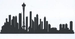 Seattle skyline silhouette