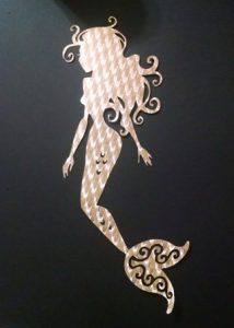 Beautiful mermaid silhouette